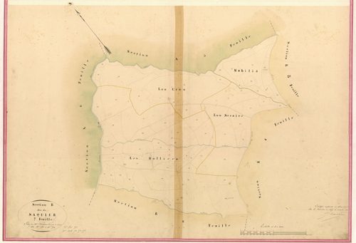 Saquier. - Plan de section, II-B7
