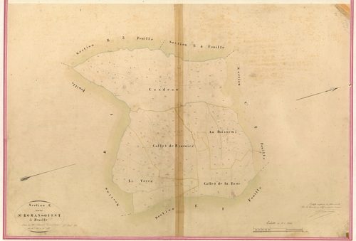 Saint-Roman Ouest. - Plan de section, II-C3