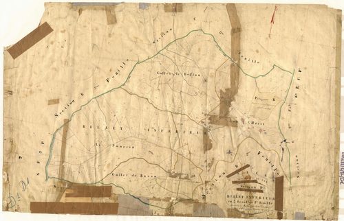 Bellet Inférieur. - Plan de section, II-D1