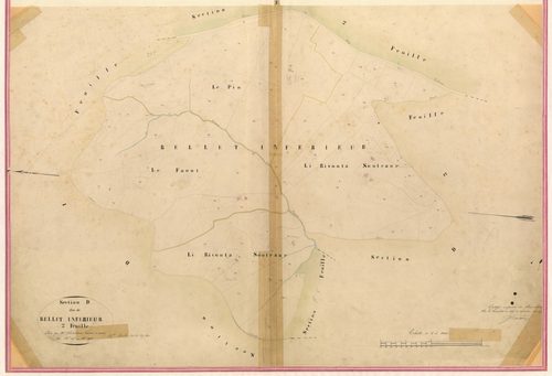 Bellet Inférieur. - Plan de section, II-D2