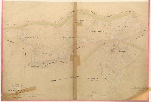 Saint-Roman Est. - Plan de section, II-E1