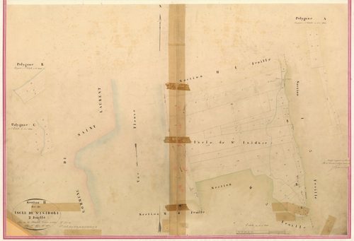 Iscle de Saint Isidore. - Plan de section, II-H2