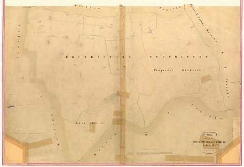 Rocabilière supérieure. - Plan de section, IV-A4