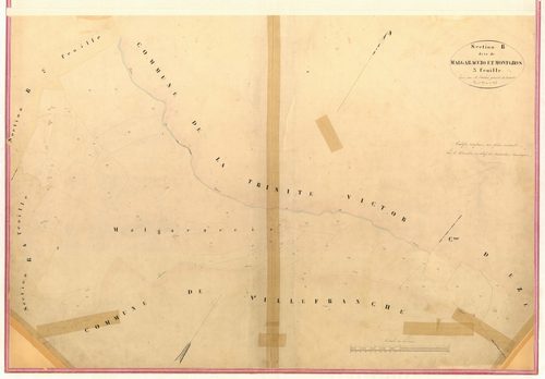 Malgaraccio et Montgros. - Plan de section, IV-B3