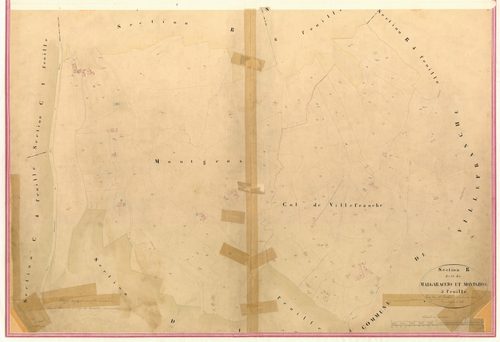 Malgaraccio et Montgros. - Plan de section, IV-B5