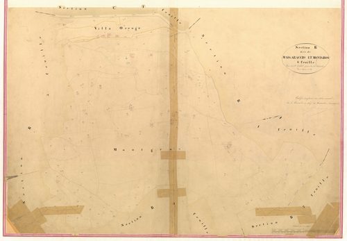 Malgaraccio et Montgros. - Plan de section, IV-B6
