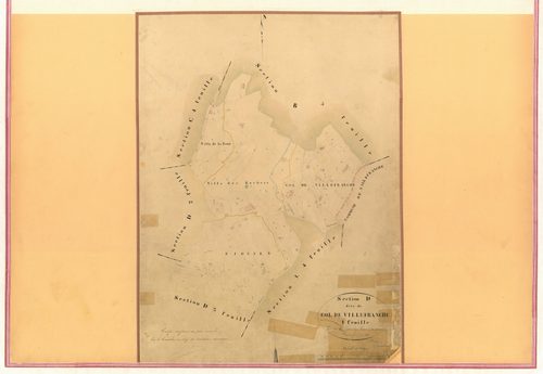 Col de Villefranche. - Plan de section, IV-D1