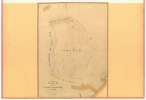 Col de Villefranche. - Plan de section, IV-D2