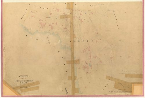 Limpia et Montboron. - Plan de section, IV-E2