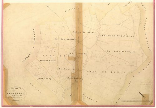 Bergiade. - Plan de section, I-A2