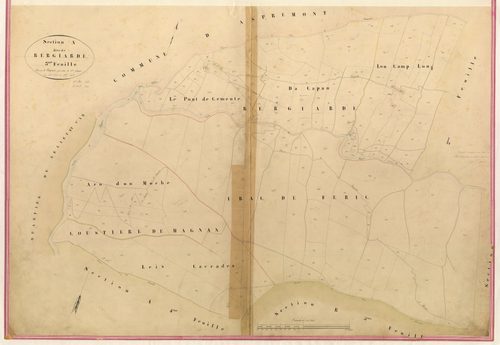Bergiade. - Plan de section, I-A3
