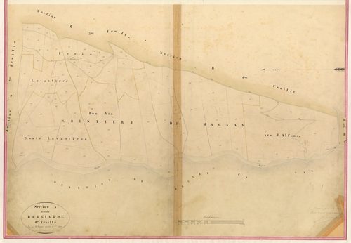 Bergiade. - Plan de section, I-A4