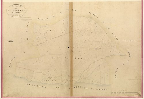 Saint Pancrace. - Plan de section, I-B2