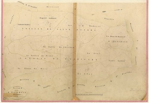 Saint Pancrace. - Plan de section, I-B4