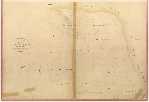 Saint Pancrace. - Plan de section, I-B5