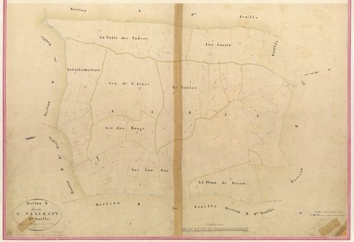Saint Pancrace. - Plan de section, I-B6