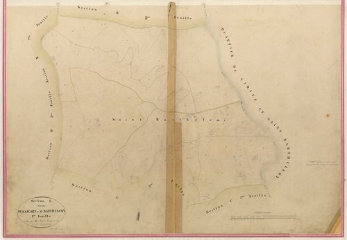 Pessicart et Saint-Barthélémy. - Plan de section, I-C1