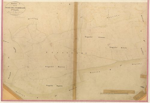 Pessicart et Saint-Barthélémy. - Plan de section, I-C2