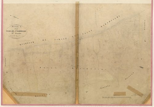 Pessicart et Saint-Barthélémy. - Plan de section, I-C3