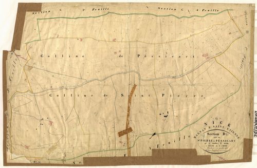 Saint-Pierre et Pessicart. - Plan de section, I-D2