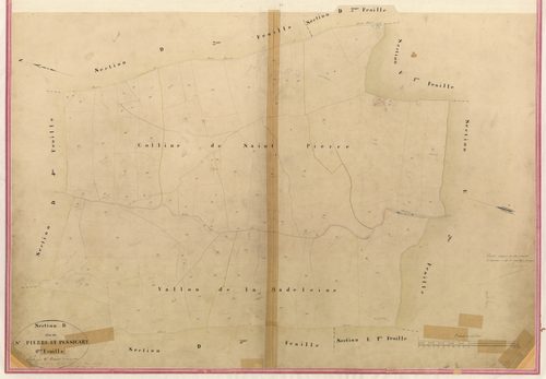 Saint-Pierre et Pessicart. - Plan de section, I-D6