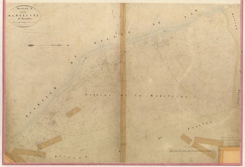 Madeleine. - Plan de section, I-E1