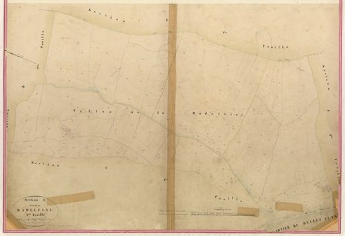 Madeleine. - Plan de section, I-E2