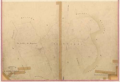 Saint-Pierre et Magnan. - Plan de section, I-F2