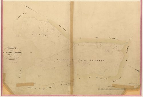 Saint-Pierre et Magnan. - Plan de section, I-F3
