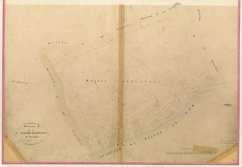 Saint-Pierre et Magnan. - Plan de section, I-F4