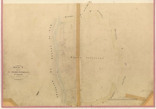 Saint-Pierre et Magnan. - Plan de section, I-F5