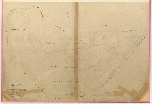 Saint-Etienne. - Plan de section, I-G2