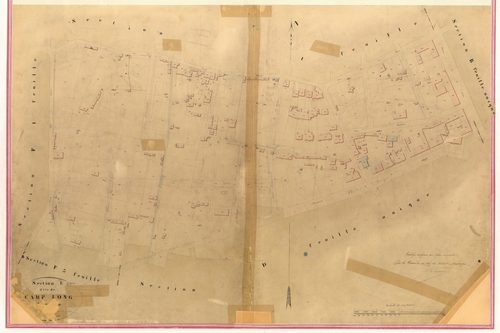 Camp Long. - Plan de section, VII-E2