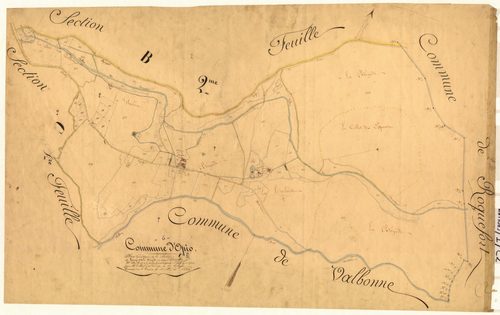 Le Tamyé et la Bégude, la Bégude. - Plan de section, C2