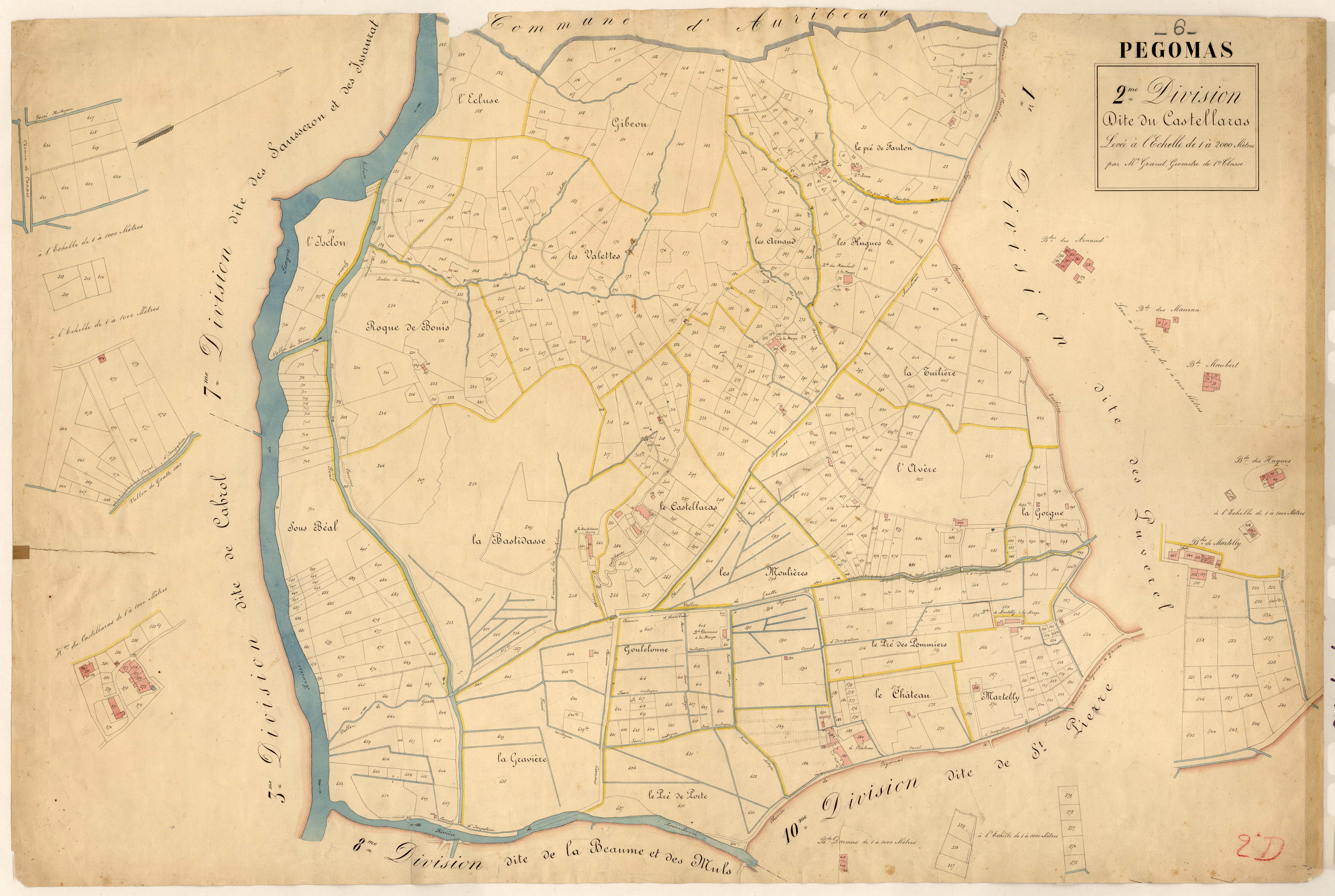 Le Castellaras. - Plan de section, 2