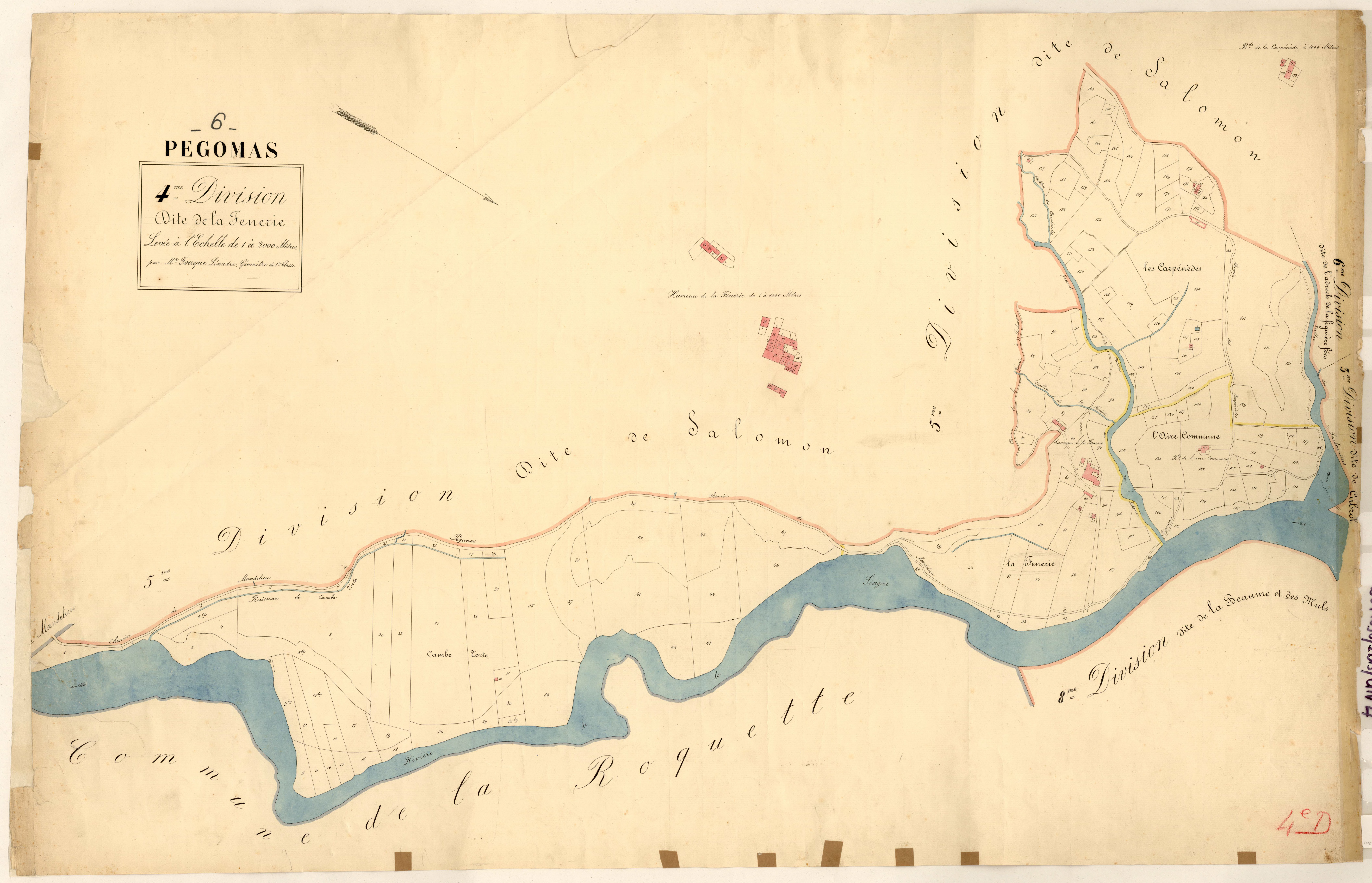 La Fénérie. - Plan de section, 4