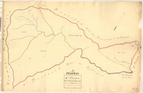 L'Adrech de la Figuière Féro. - Plan de section, 6