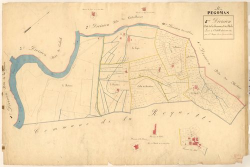 La Beaume et les Muls. - Plan de section, 8