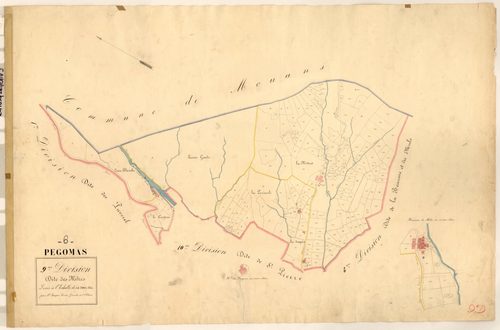 Les Mitres. - Plan de section, 9