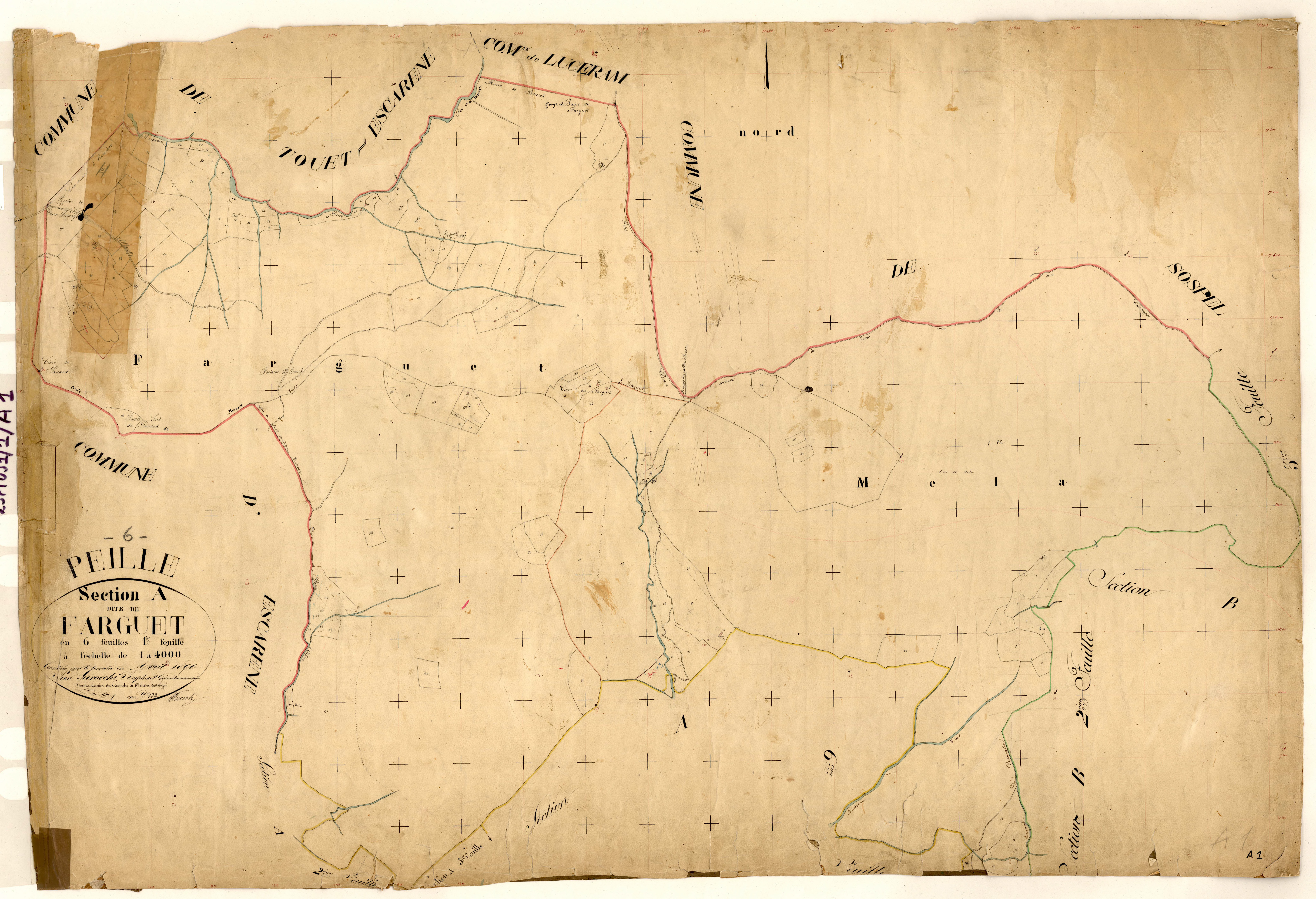 Farguet. - Plan de section, A1