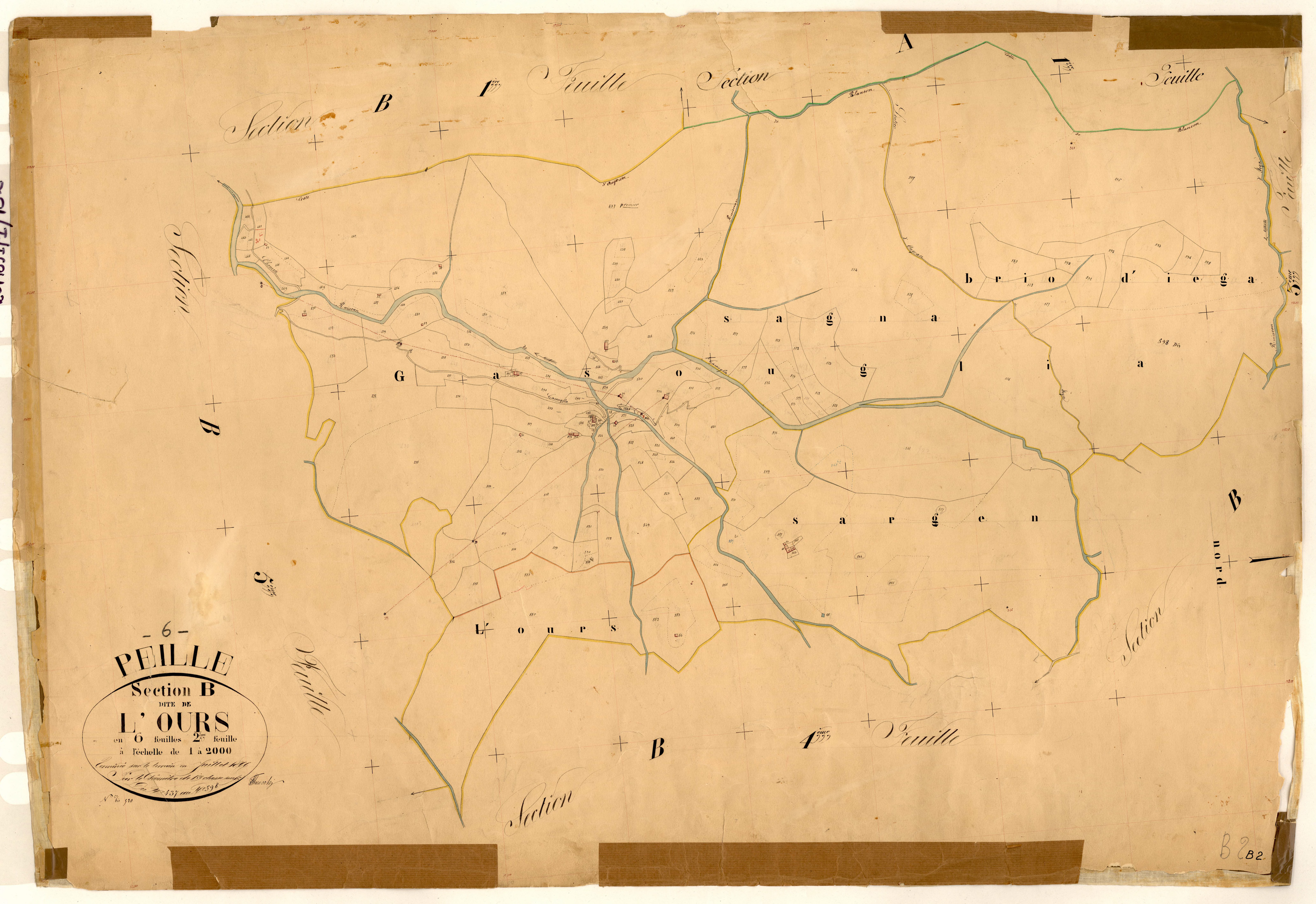 L'Ours. - Plan de section, B2