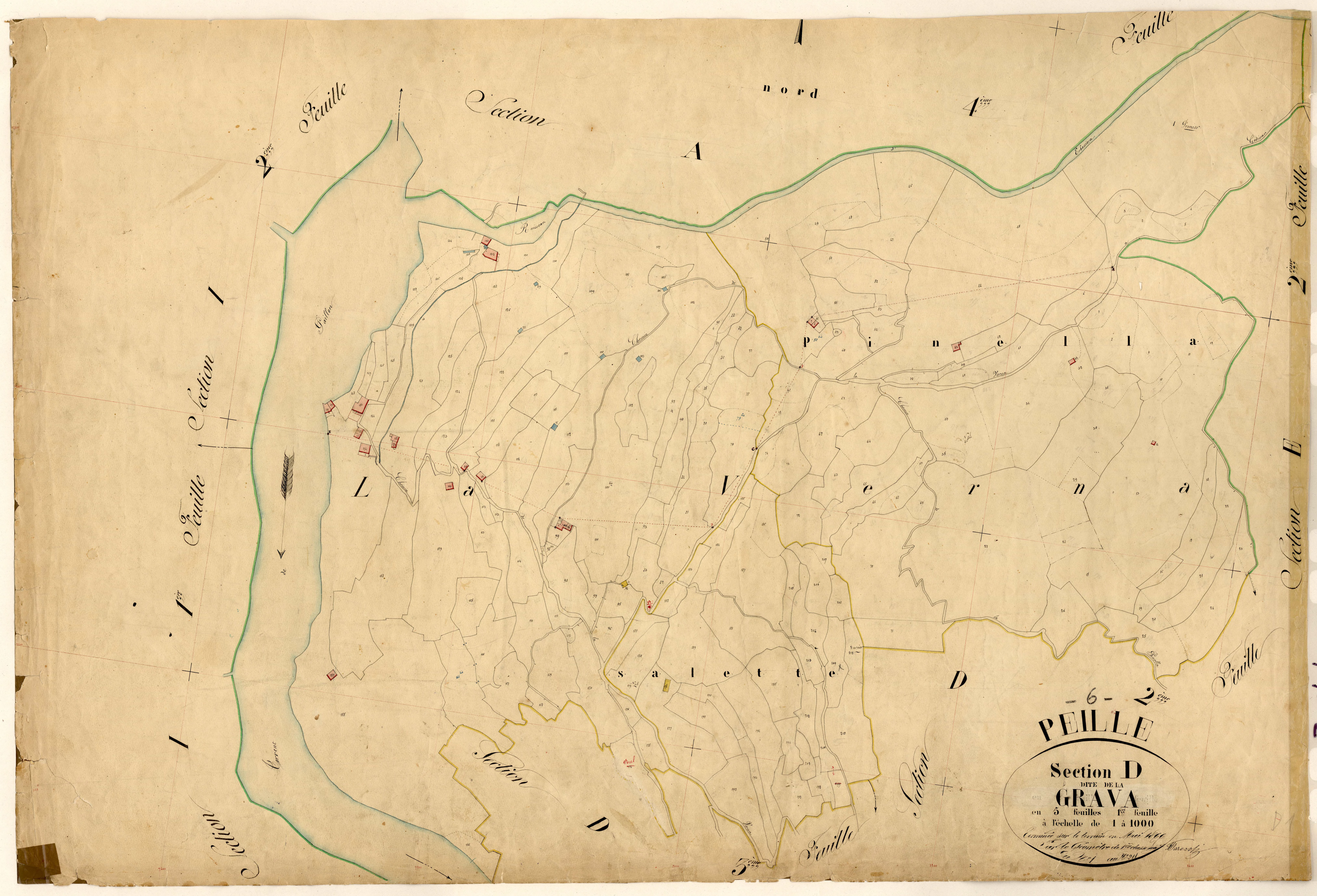 La Grava. - Plan de section, D1