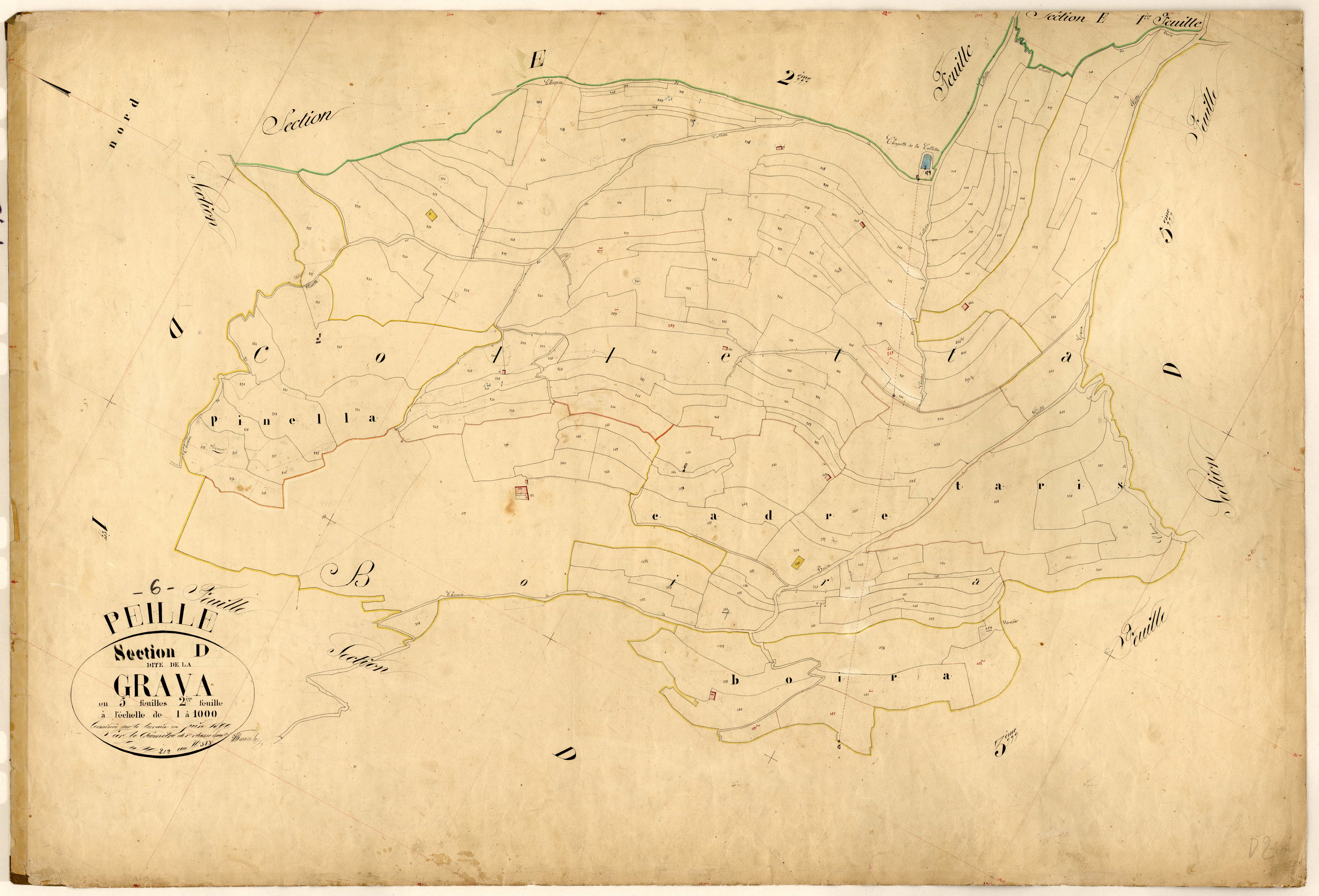 La Grava. - Plan de section, D2