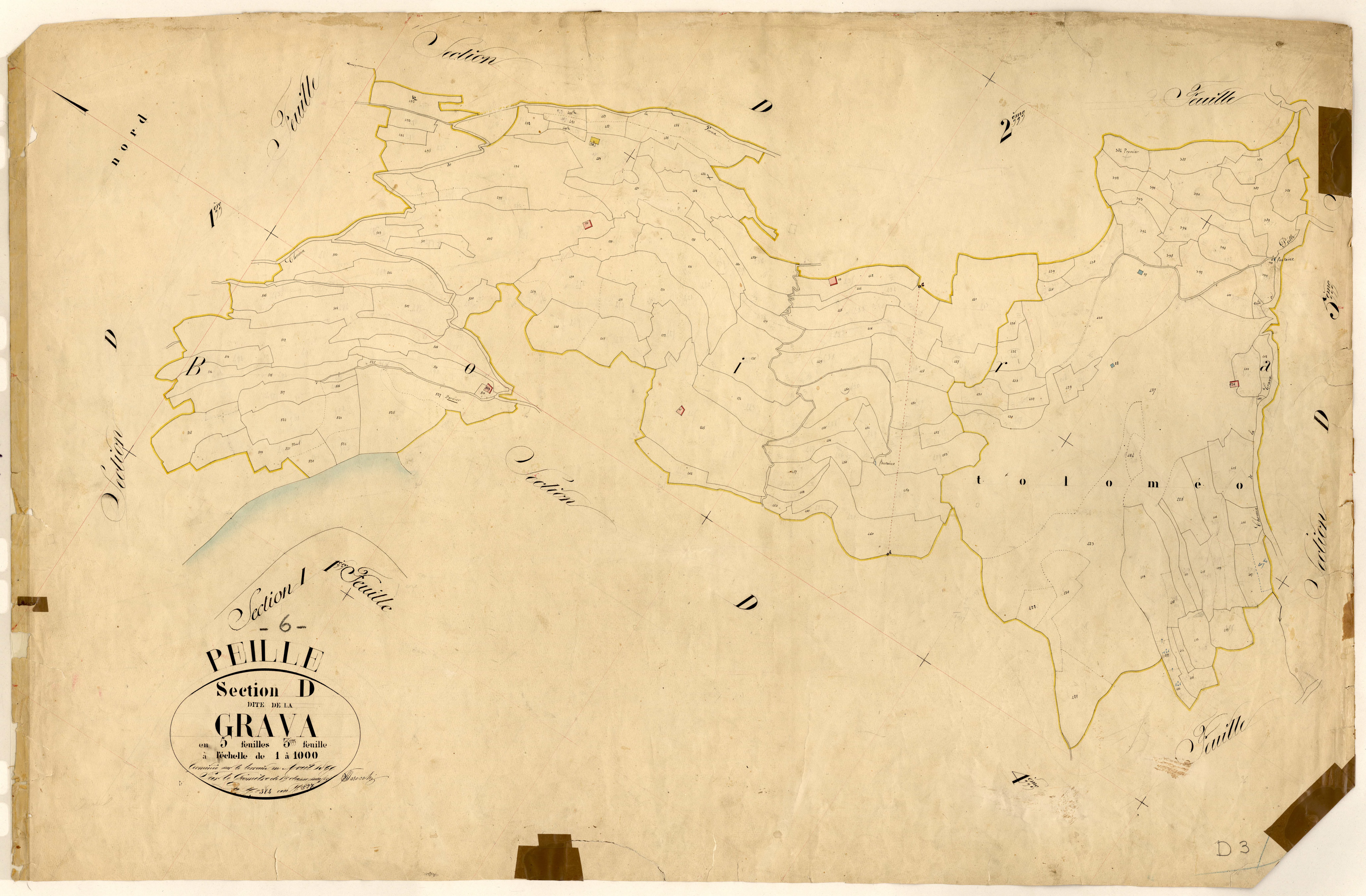 La Grava. - Plan de section, D3