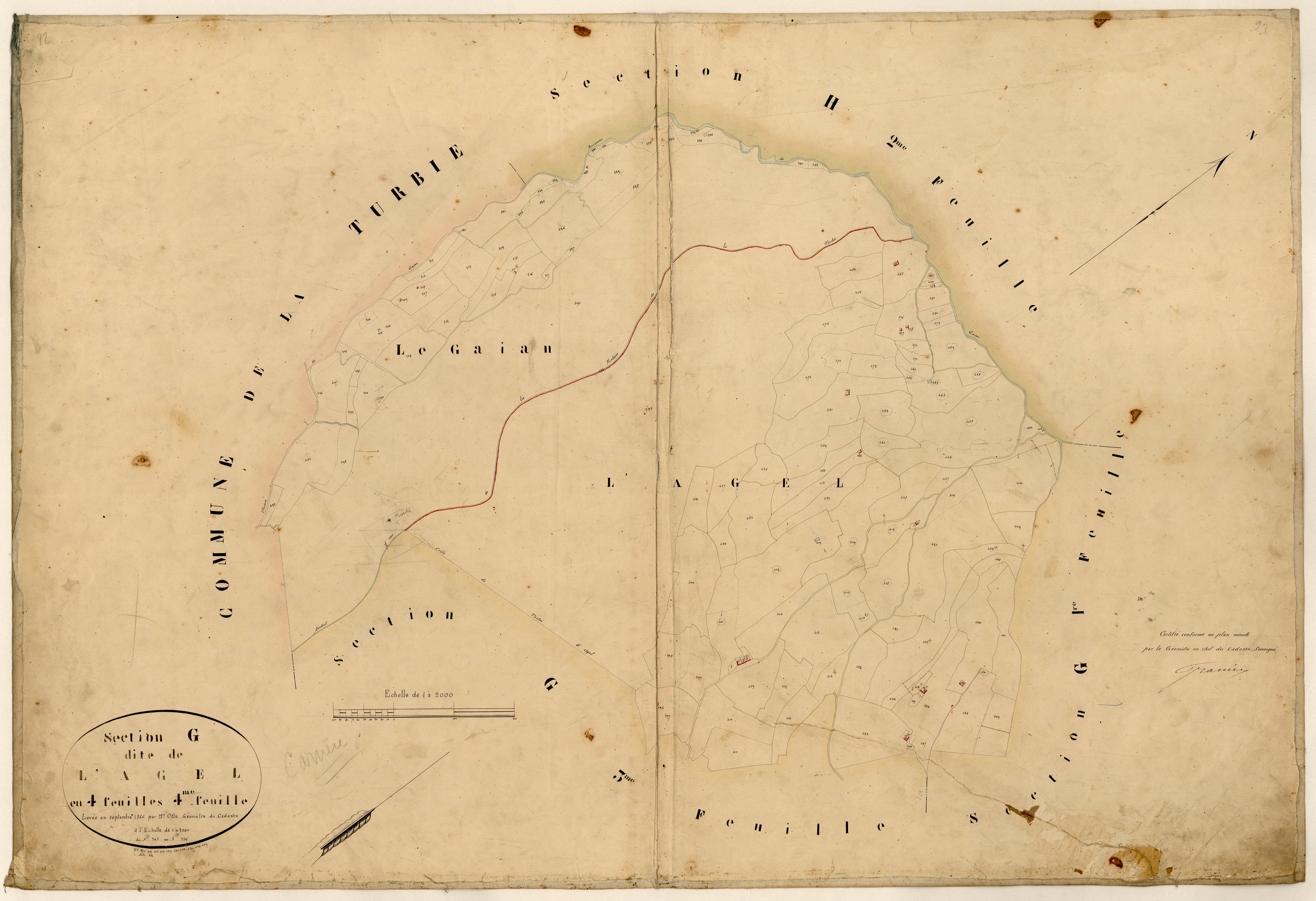 L'Agel. - Plan de section, G4