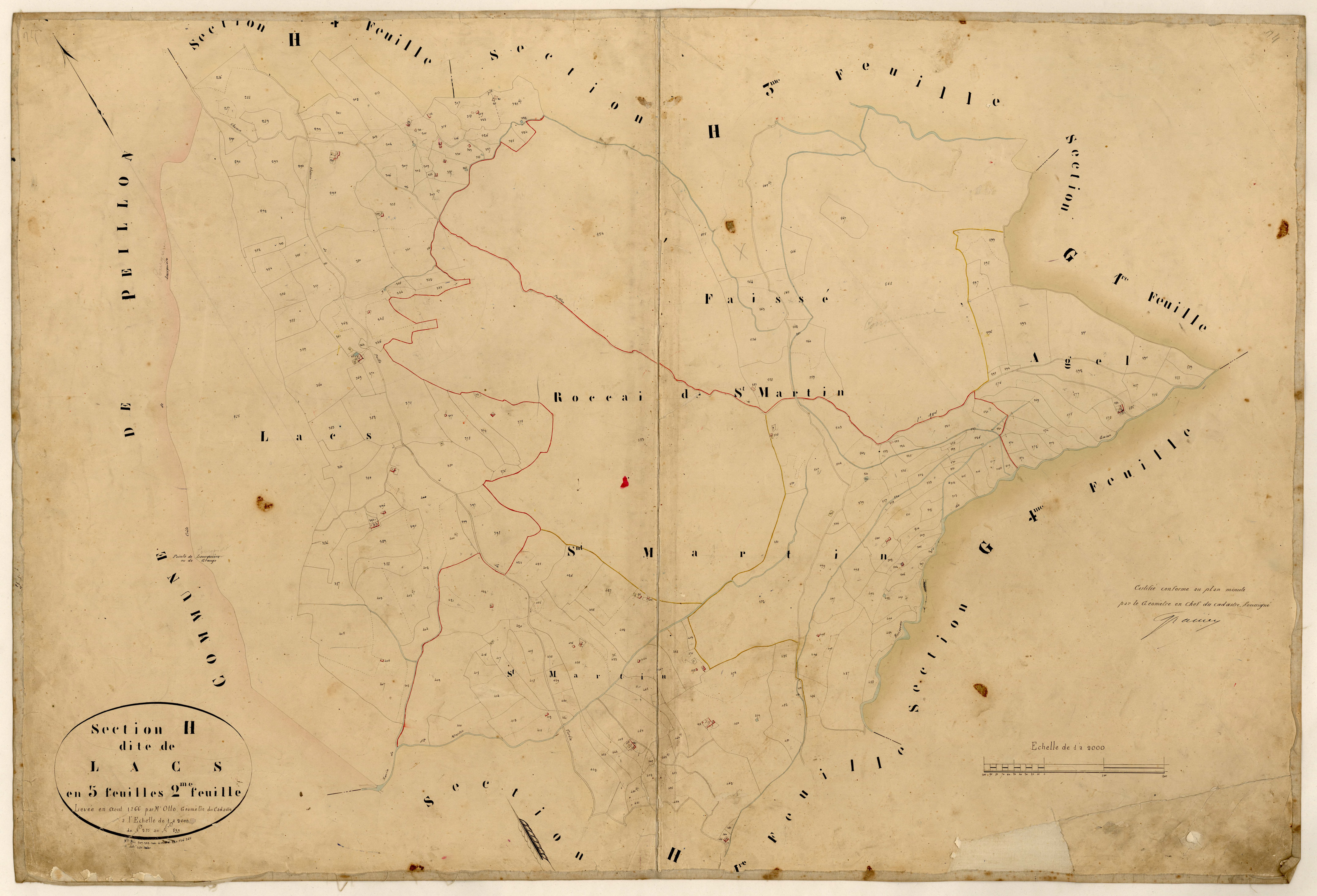 Lacs. - Plan de section, H2