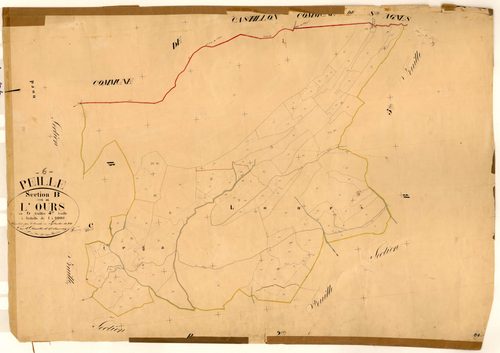 L'Ours. - Plan de section, B4