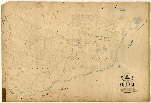 Le Village. - Plan de section, E1