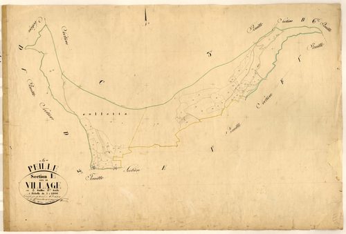 Le Village. - Plan de section, E2