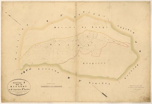 Bausson. - Plan de section, F4